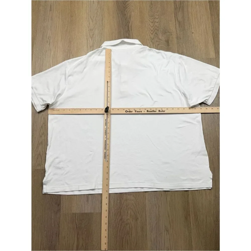 Ralph Lauren Shirt Men's Size 2XB White Short-Sleeve Polo Golf